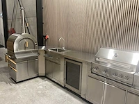 Buitenkeuken pizza-hoek-wasbak-koelkast-grill bbq - afbeelding 66 van  72