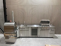 Buitenkeuken pizza-hoek-wasbak-koelkast-grill bbq - afbeelding 33 van  72