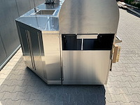 Buitenkeuken pizza-hoek-wasbak-koelkast-grill bbq - afbeelding 27 van  52