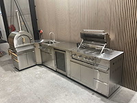 Buitenkeuken pizza-hoek-wasbak-koelkast-grill bbq - afbeelding 31 van  52