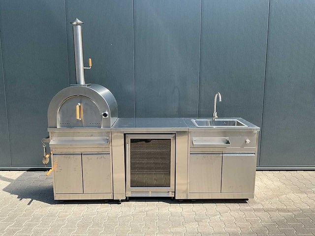 Buitenkeuken pizza-koelkast-wasbak bbq - afbeelding 1 van  40