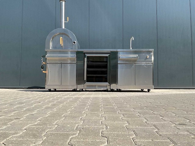 Buitenkeuken pizza-koelkast-wasbak bbq - afbeelding 13 van  40