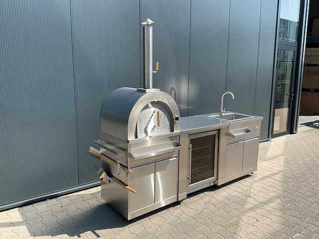Buitenkeuken pizza-koelkast-wasbak bbq - afbeelding 12 van  40