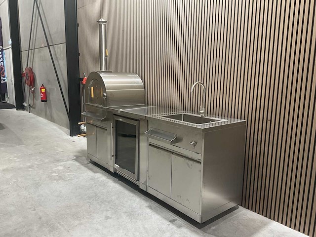 Buitenkeuken pizza-koelkast-wasbak bbq - afbeelding 30 van  40