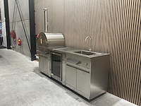 Buitenkeuken pizza-koelkast-wasbak bbq - afbeelding 30 van  40