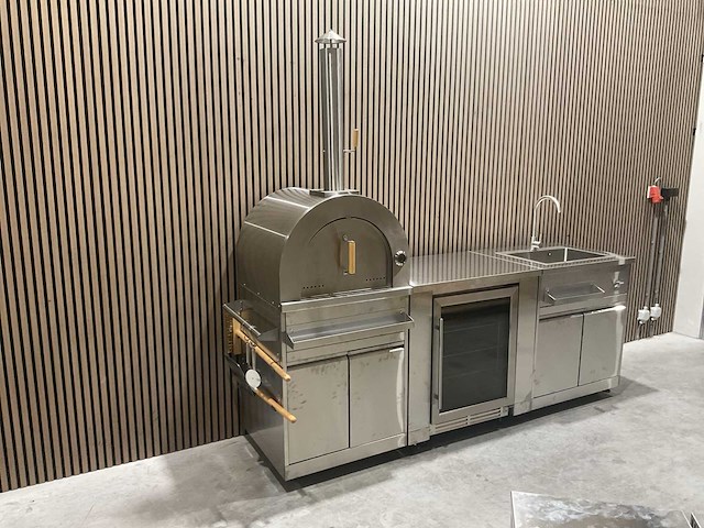 Buitenkeuken pizza-koelkast-wasbak bbq - afbeelding 31 van  40