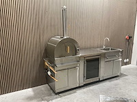 Buitenkeuken pizza-koelkast-wasbak bbq - afbeelding 31 van  40