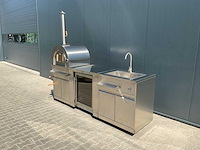 Buitenkeuken pizza-koelkast-wasbak bbq - afbeelding 23 van  40