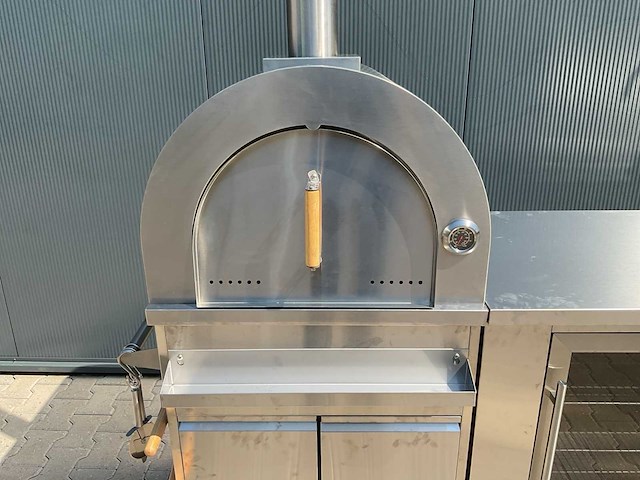 Buitenkeuken pizza-koelkast-wasbak bbq - afbeelding 36 van  40