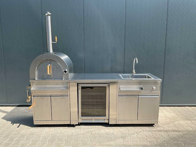 Buitenkeuken pizza-koelkast-wasbak bbq - afbeelding 20 van  40