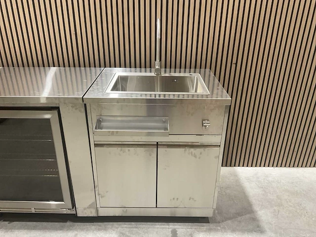 Buitenkeuken pizza-koelkast-wasbak bbq - afbeelding 3 van  40