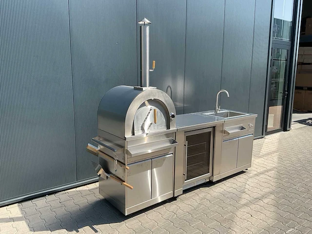 Buitenkeuken pizza-koelkast-wasbak bbq - afbeelding 12 van  40