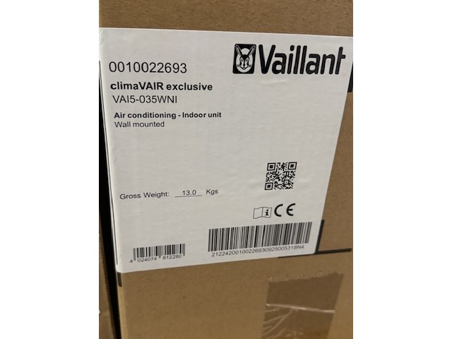 Buitenunit met 2x binnenunit vaillant, climeair exclusive - afbeelding 3 van  4