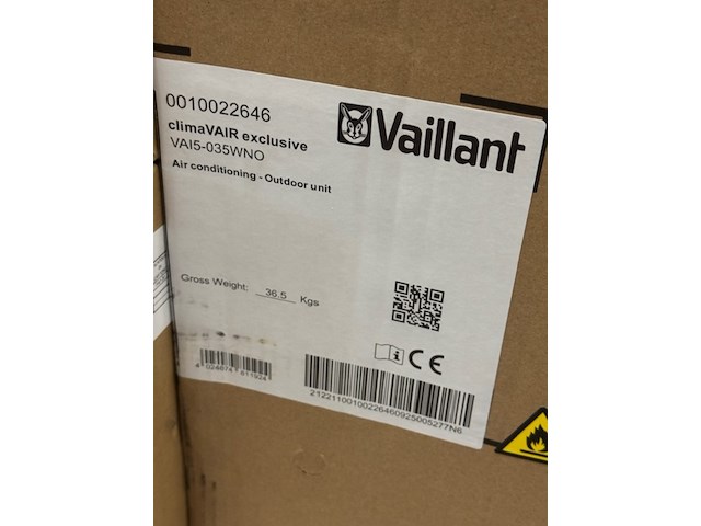 Buitenunit met 2x binnenunit, vaillant, climeair exclusive - afbeelding 4 van  5
