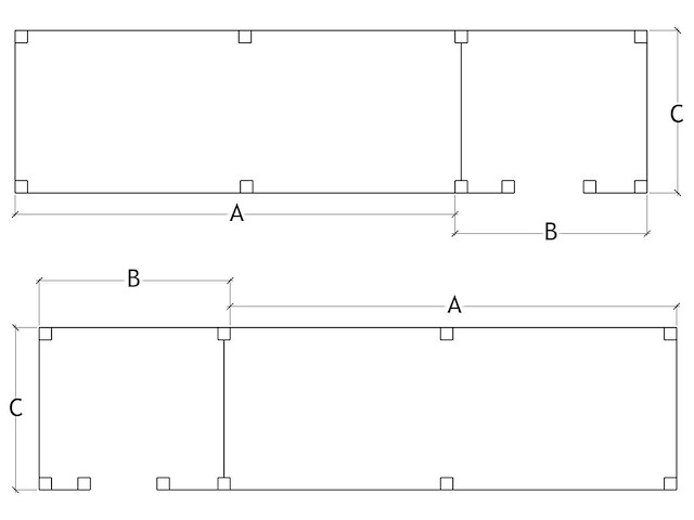 Buitenverblijf met berging 400x900x256 cm - afbeelding 4 van  7