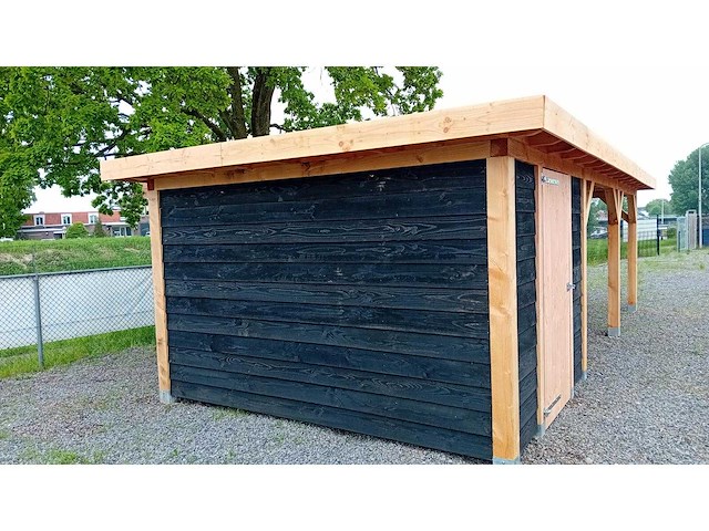Buitenverblijf met berging 400x900x256 cm - afbeelding 9 van  14