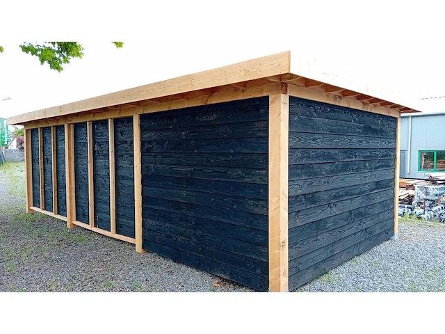 Buitenverblijf met berging 400x900x256 cm - afbeelding 1 van  4