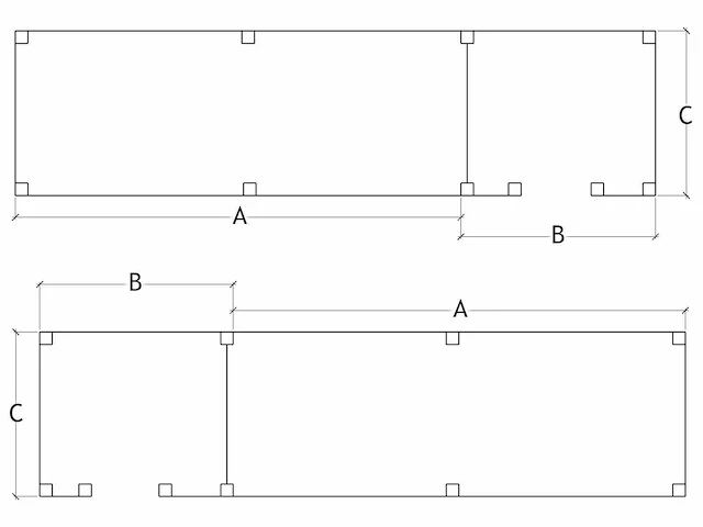 Buitenverblijf met berging 400x900x256 cm - afbeelding 6 van  14