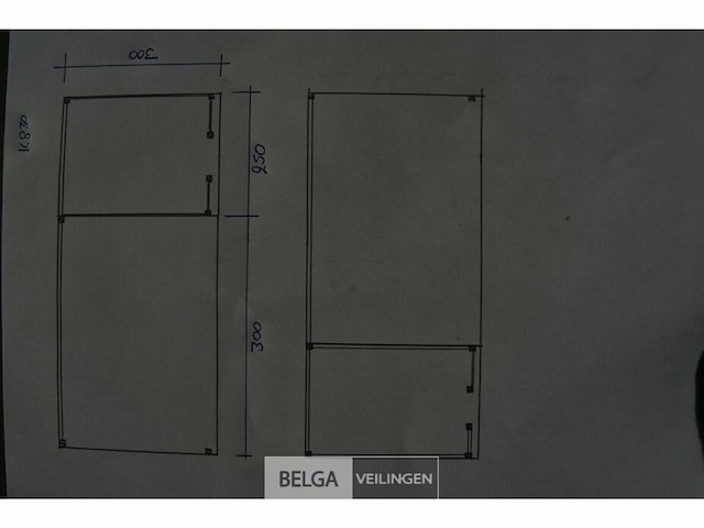 Buitenverblijf met berging douglas afm 250x300cm, 550x300x245x230cm - afbeelding 6 van  6