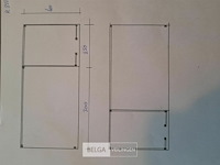 Buitenverblijf met berging douglas afm 250x400cm, 550x400x245x230cm - afbeelding 6 van  6