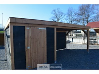 Buitenverblijf met berging douglas afm 300x300cm, 600x300x245x230cm - afbeelding 1 van  6