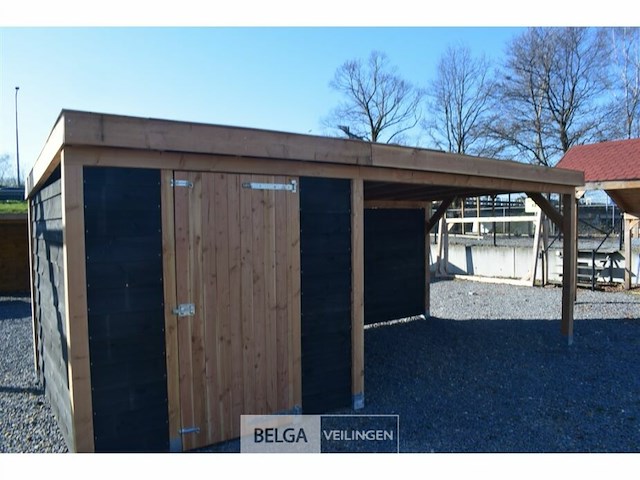 Buitenverblijf met berging douglas afm 300x400cm, 700x400x245x230cm - afbeelding 1 van  6