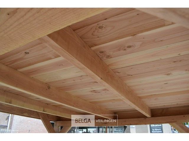 Buitenverblijf overkapping douglas 900x300cm hoogte 245cm - afbeelding 4 van  5