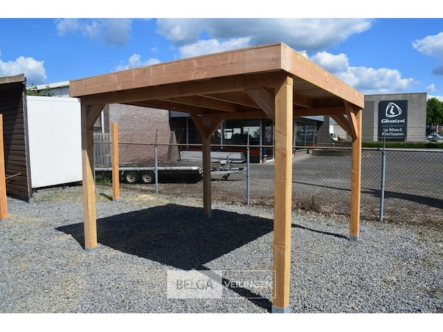 Buitenverblijf overkapping douglas afm 400x300cm hoogte 245cm - afbeelding 3 van  7