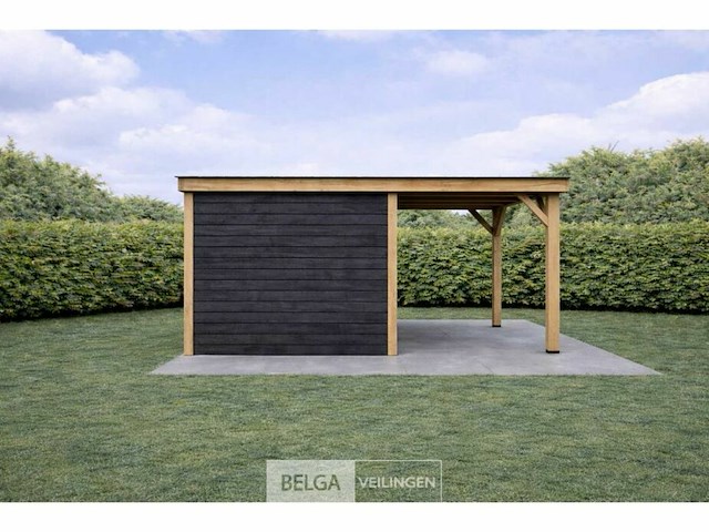 Buitenverblijf overkapping douglas, afm 524x400 x hoogte 245cm - afbeelding 3 van  5