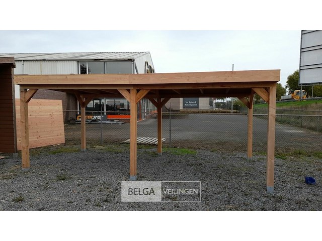 Buitenverblijf overkapping douglas afm 600x400cm hoogte 245cm - afbeelding 2 van  7
