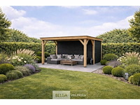 Buitenverblijf overkapping douglas, afm 624x400 x hoogte 245cm