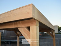 Buitenverblijf overkapping douglas met achter wand afm 300x300cm hoogte 245cm - afbeelding 9 van  9