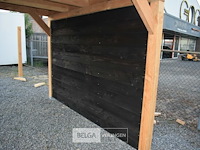 Buitenverblijf overkapping douglas met achter wand afm 400x300cm hoogte 245cm - afbeelding 5 van  9