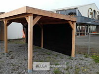 Buitenverblijf overkapping douglas met achter wand afm 500x300cm hoogte 245cm - afbeelding 3 van  9