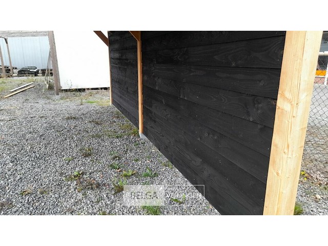Buitenverblijf overkapping douglas met achter wand afm 500x300cm hoogte 245cm - afbeelding 4 van  9