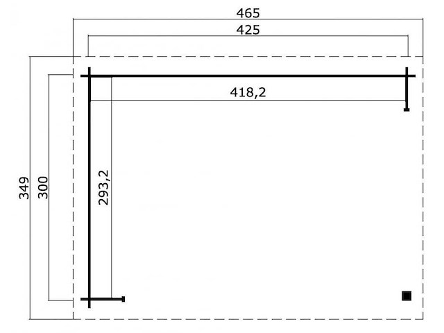 Buitenverblijf vurenhout "ragnar" - 465x349x250 cm - afbeelding 14 van  20