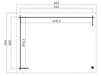 Buitenverblijf vurenhout "ragnar" - 465x349x250 cm - afbeelding 9 van  12