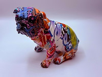 Bulldog sculptuur - graffiti dog - afbeelding 1 van  6