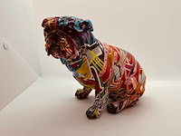 Bulldog sculptuur - japanse tattoodog - afbeelding 1 van  4