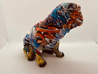 Bulldog sculptuur - japanse tattoodog - afbeelding 4 van  4