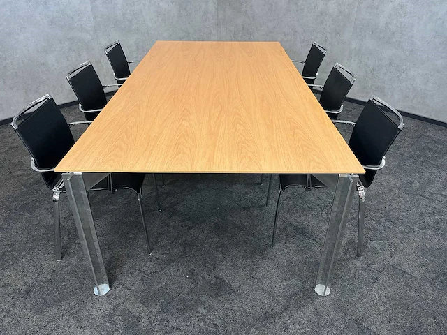 Bulo/ bontempi sedia 6p vergaderset 240x120 - afbeelding 12 van  24