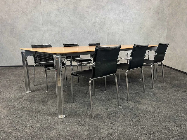 Bulo/ bontempi sedia 6p vergaderset 240x120 - afbeelding 18 van  24