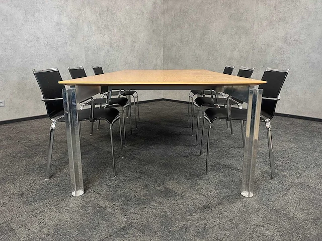 Bulo/ bontempi sedia 6p vergaderset 240x120 - afbeelding 1 van  24