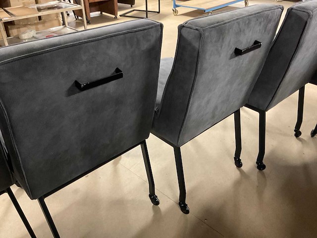 Bumo verrijdbare eetkamerstoel (6x) - afbeelding 5 van  14