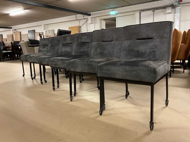 Bumo verrijdbare eetkamerstoel (6x) - afbeelding 1 van  14
