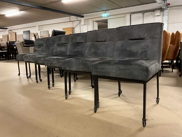 Bumo verrijdbare eetkamerstoel (6x) - afbeelding 7 van  14