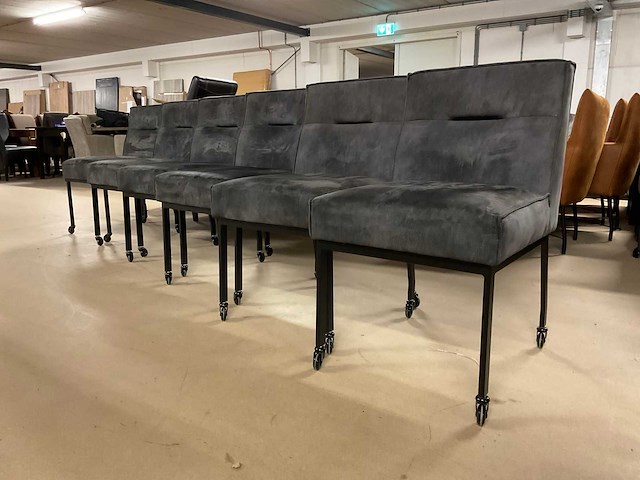 Bumo verrijdbare eetkamerstoel (6x) - afbeelding 8 van  14