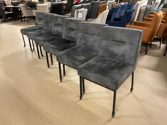 Bumo verrijdbare eetkamerstoel (6x) - afbeelding 10 van  14