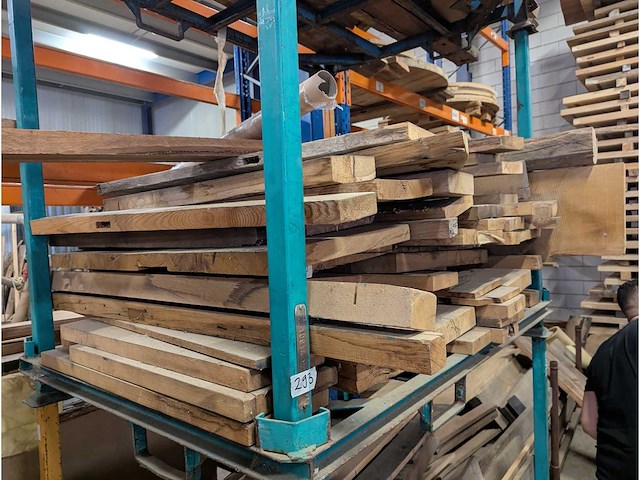 Bundel eiken houten delen - afbeelding 1 van  3