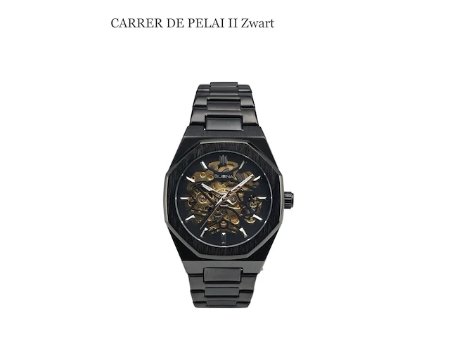 Buona carrer de pelai ii zwart automatisch herenhorloge - afbeelding 1 van  3
